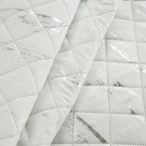 Narzuta 170 x 210 Pikowana Nadruk Blink/1 Biały+Sr