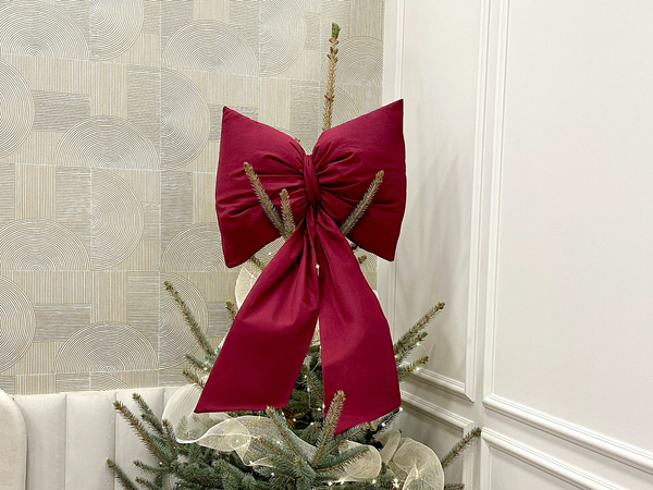 Bow 100 x 60 Cushion Christmas Decoration Decorative Big Bow 01