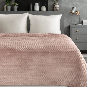 Koc 150 x 200 Flanelowy Design Cindy6 Mocha