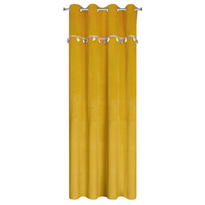 Curtain 140 x 250 Children's Eyelets Kids 1 Mustard