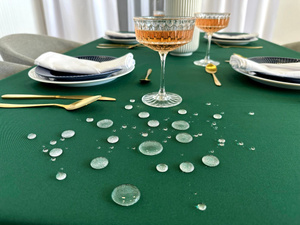 Tablecloth 150x350 Stain-Resistant Surbo Bottle Green
