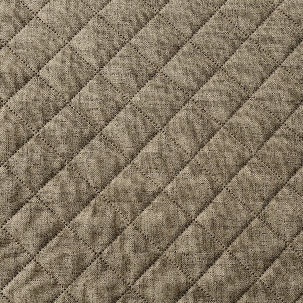 Bedspread 70 x 160 Quilted Linen1 Dark Beige
