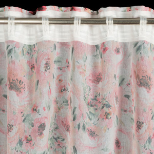 Ready Curtain Oliwia 140 x 250 Tape White + Pink