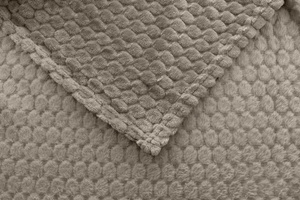 Blanket 200 x 220 Microfiber Embossed Plush Ala Circles 3D 03