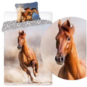 Bedding 140 x 200 Youth Horses 006 Rumpled
