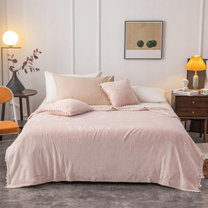 Blanket 150 x 200 Microfiber Pompie Pompoms Powdered