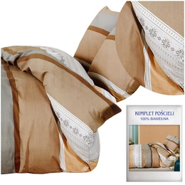 Bedding set 160 x 200 3 pcs Cotton Satin no. A1797