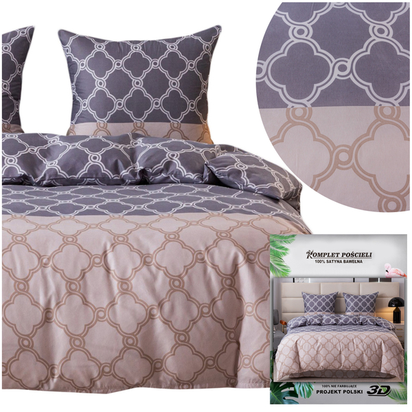 Pościel 160 x 200 3cz Satynowa Maria 3081