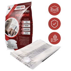 Zestaw Worków Próżniowych Na Ubrania Pościel Tekstylia 9 szt Noah