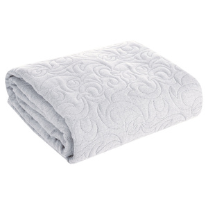 Quilted Decorative Bedspread 220 x 240 Len4 Silver