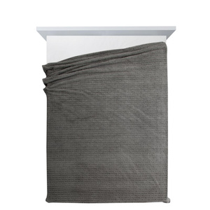 Blanket 170 x 210 Microfiber Embossed Lisa Steel