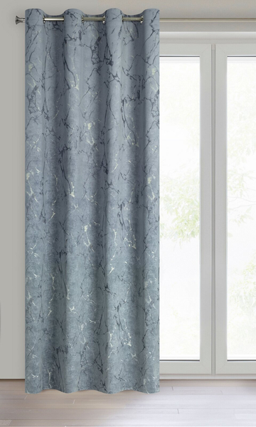 Zasłona Velvet Wera 140 x 250 Przelotka Grafitowy