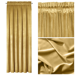 Pierre Cardini Tape Curtain 140 x 300 Mustard
