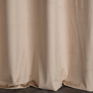 Velvet Jasper Curtain 140 x 250 Beige Spillover
