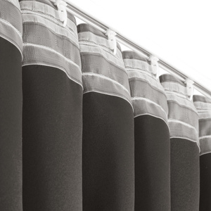 Curtain 140 x 300 Decorative Blackout Milan Graphite