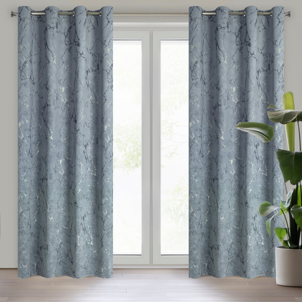 Zasłona Velvet Wera 140 x 250 Przelotka Grafitowy