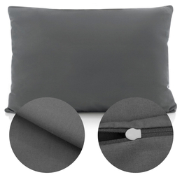 Poszewka Bawełna 40 x 60 Jednolita Ola Grafitowa Grafit