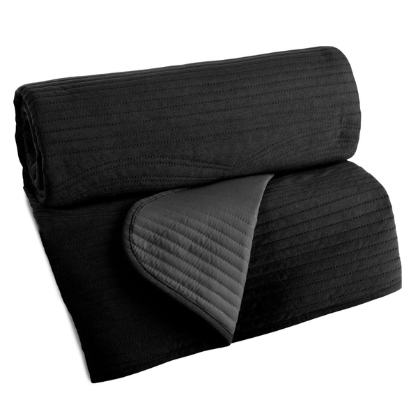 Narzuta 170 x 210 Dekoracyjna Velvet2 Czarny