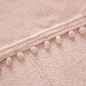 Blanket 150 x 200 Microfiber Pompie Pompoms Powdered