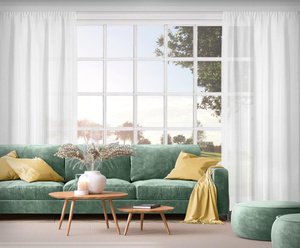 Decorative Curtain Margo 140 x 270 Tape White