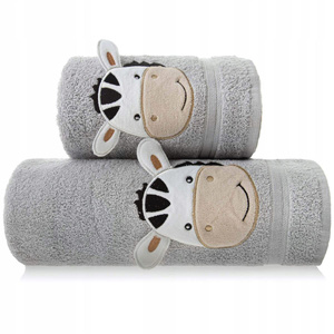 Towel 50 x 90 Children's Cotton 450g Zebra