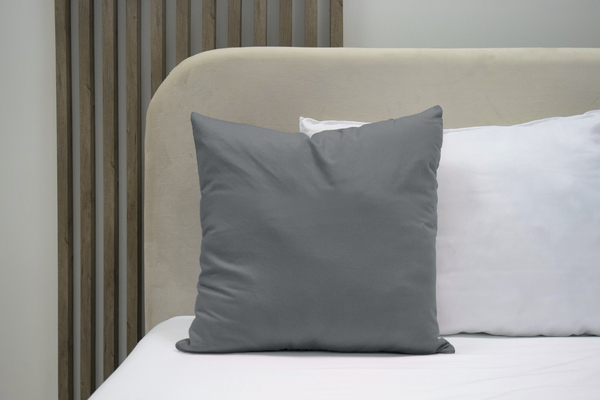 Cotton pillowcase 45 x 45 Uniform Ola Graphite Graphite