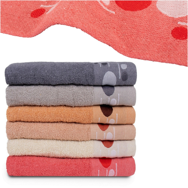 Set of Towels 70 x 140 6pcs. Cotton Narcis 08