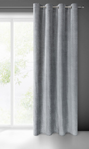 Velvet Lussi Curtain 140 x 250 Steel Spun