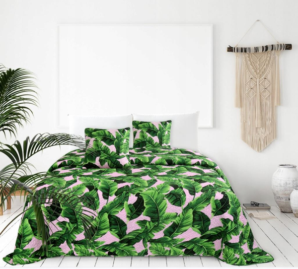 Poszewka 45 x 45 Dekoracyjna Pikowana Planta Ziel