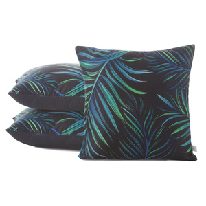 Decorative pillowcase 40 x 40 Palms 01 Black+Green