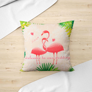Tropical Velvet Decorative Pillowcase 04 40x40