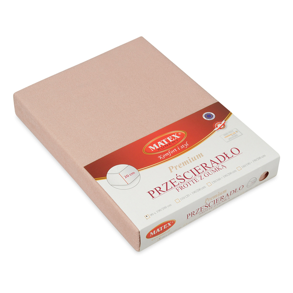 Prześcieradło 190 x 200 Frotte z Gumką PREMIUM 15