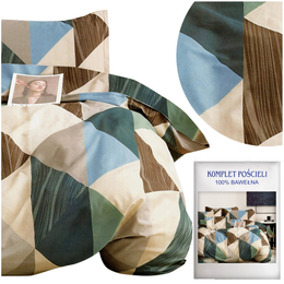 Bedding set 200 x 220 3 pcs Cotton Satin no. A1813