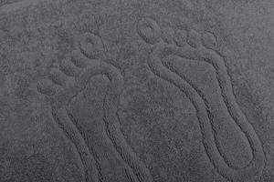 Bathroom rug Sora 50 x 70 24 400 g/m2 Gris