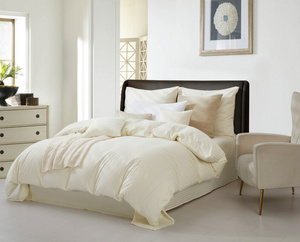 Bedding 160 x 200 3pc Cotton Adamash Ecru