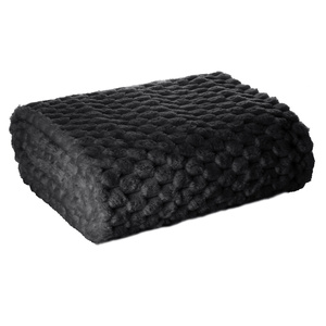 Blanket 170 x 210 Microfiber Design Cindy6 Black