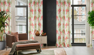 Mari Decorative Curtain 140 x 250 Green Overcast