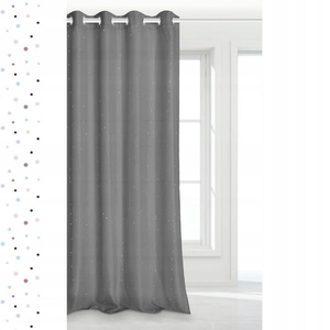 Curtain 140 x 250 Decorative Crystal Przel Graphite
