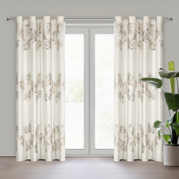 Zasłona 140 x 250 Welwet Przelotki Idalia Krem