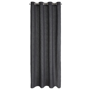 Curtain 140 x 250 Decorative Velvet Inga Black