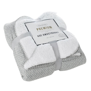 Blanket 150 x 200 Microfiber Two-sided Panda Silver+Bia