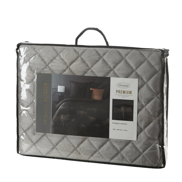 Narzuta 170 x 210 Dekoracyjna Lori Srebrny