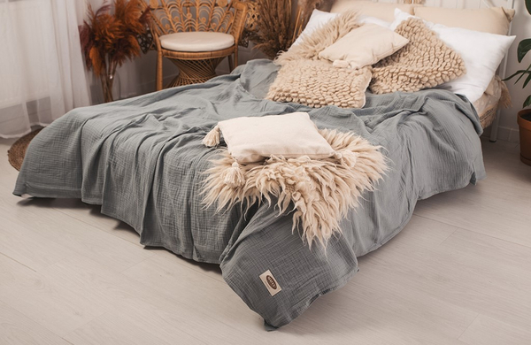 240 x 210 Decorative Muslin Bedspread 44