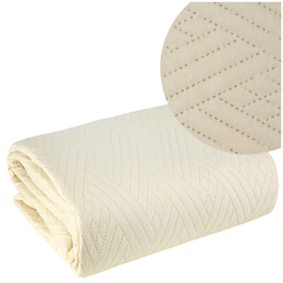 Narzuta 200 x 220 Pikowana Dekoracyjna Boni4 Krem
