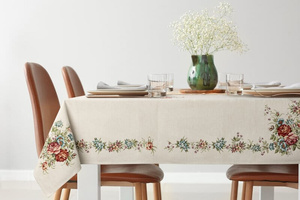 Tablecloth 140 x 180 Decorative Tapestry 1233 Natu