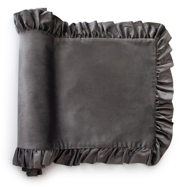 Table Runner 40 x 160 Decorative with Ruffles Ligia 06