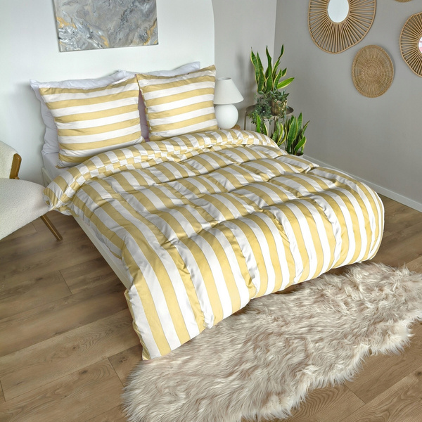 Pościel 220 x 200 3cz Mikrofibra w Pasy Eusebia Home 04