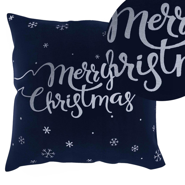 Poszewka 45 x 45 Dekoracyjna Świąteczna Snow2 Gr+S