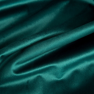 Velvet Jasper Curtain 140 x 250 Dark Turquoise