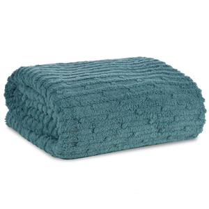 Blanket 70 x 160 Microfiber Embossed Lisa Mint